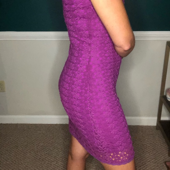 F6 *3 for $15* Free people magenta pink knit bodycon mini dress - Picture 3 of 12